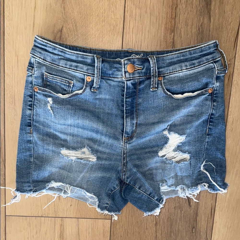 Distressed Denim Women's Shorts